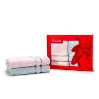 金号/绣丽/毛巾系列-2 双条毛巾 彩盒装 HY1678-2
