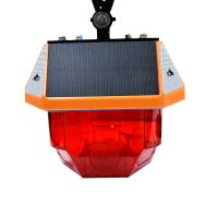 顶火 GMD4309 3.7V 1.8W LED 红蓝光 IP65 太阳能 警示灯 1.00 盏/台 (计价单位:台) 红色