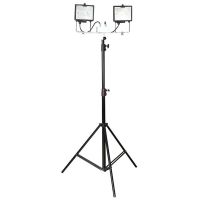 虎光风行 HG-7291 2x500W、IP65、AC220V、6000K、LED全方位自动升降工作灯 黑色