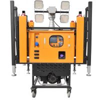 尚为(SEVA) SZSW2970-II 4x1000W 白色6500K 移动照明灯塔 (计价单位:台) 橙色