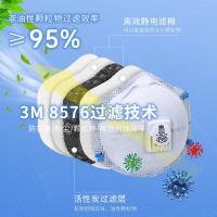 3M口罩-8576/防酸碱/20个/盒/MOQ:20个-不涉及维保