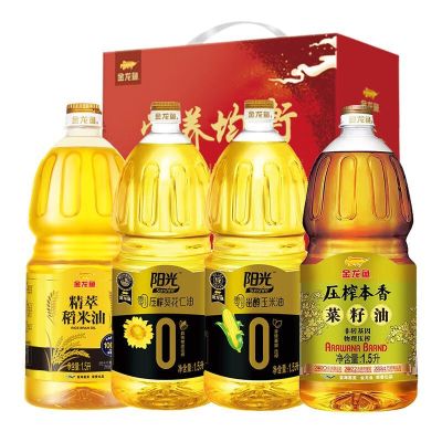 金龙鱼 金玉满堂食用油 礼盒D款6L