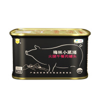 中粮梅林小黑猪火腿午餐肉罐头198g*6罐