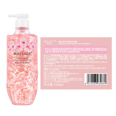 蜜斯莉樱花香氛花瓣沐浴露750ml[CJMSL41103]