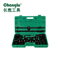 长鹿 26件19、25mm系列塑盒电泳重型套筒组套