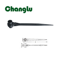 长鹿 磷化尖尾棘轮扳手14mmx17mm