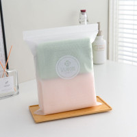 洁丽雅 清悦面巾两条EVA袋装 绿+粉