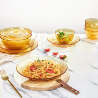 康宁 SNAPWARE晶尊餐具豪华10件套_x000b_(4小碗2大碗2小盘2大盘)