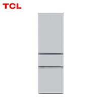 TCL 215升三门电冰箱中门宽幅变温 快速制冷节能环保小冰箱 BCD-215TC闪白银