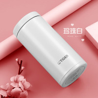 TIGER 虎牌 男女轻量真空保温杯200ML MOC-A20C(起订量200,单色,多个规格可定制)白色 粉色