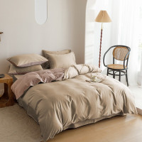 红秀世纺60s全棉贡缎四件套 双面佳人 200x230(cm)