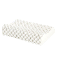 佳奥(JAGO)泰国进口天然乳波浪大颗粒乳胶枕 J13B22AW2 58x37x12-10cm×1只