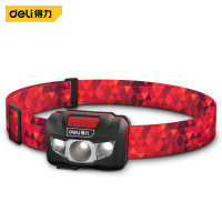 得力(deli)感应头戴灯190lm1800mAh红DL551403x1只