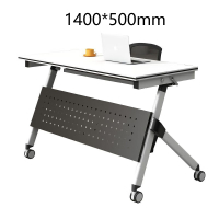 震怡折叠会议桌培训桌椅课桌椅长条桌单人双人课桌自由组合拼接翻板桌 1400*500mm折叠培训桌