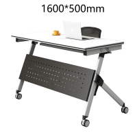 震怡折叠会议桌培训桌椅课桌椅长条桌单人双人课桌自由组合拼接翻板桌 1600*500mm折叠培训桌