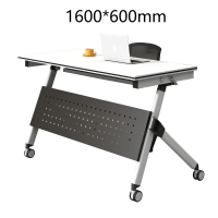 震怡折叠会议桌培训桌椅课桌椅长条桌单人双人课桌自由组合拼接翻板桌 1600*600mm折叠培训桌