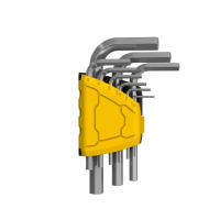 得力 标准平头内六角组套9件套(黄)(套) DL230009