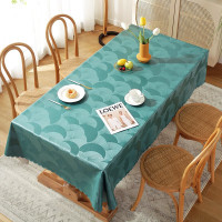 震怡 餐桌PU桌布180cm×130cm 银白万年青
