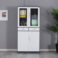 震怡 资料文件柜 2.4米*0.39米*1.85米 玻璃内嵌