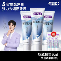 舒客双抗净白(竹炭薄荷)牙膏160克*3