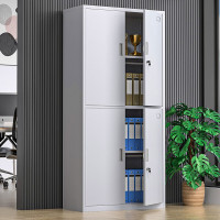 震怡文件柜铁皮柜钢制办公柜资料档案柜储物柜文件柜常规款 通双节文件柜 0.7mm