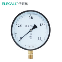 伊莱科径向压力表 Y-150 0-1.6MPA