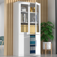 震怡钢制文件柜铁皮办公室资料柜档案办公柜储物拆装柜暖白色薄边 大器械文件柜