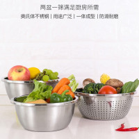 康巴赫不锈钢盆三件套沥水篮洗菜盆和面盆KOU3A