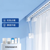 杜克恩 DKE-DDCL-233 1m*0.25m 电动开合 透纱 窗帘 (计价单位:米) 白色