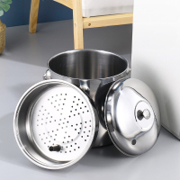 千里谷 KLG-CJ03不锈钢 带盖 直径20cm 高度28cm 带排水管 茶根桶 1.00 个/套 (计价单位:套)