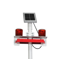 吉光汇呈 JD002 2*1.5W 8V IP65 红色 900K φ314*340*80mm 太阳能警示灯 (盏) 红