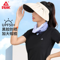 匹克-黑胶遮阳帽YH03319白色