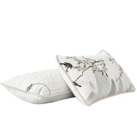 梦洁家纺 喜上梅梢 乳胶绗绣对枕(2个装)1010389035