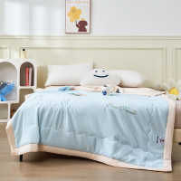 洁丽雅 亲肤舒柔被CP1218空气蓝