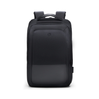 爱华仕(OIWAS)商务通勤 15.6英寸双肩包 耐磨防泼 外置 USB充电口可充电 OCB4915 黑色