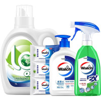 LA松木洗衣液1L+湿巾3包+威露士丝蛋白525ml+威露士喷雾500ml