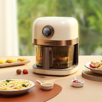 大宇(DAEWOO)家用电炸锅可视窗口4L容量 空气炸锅 DYKZ-4008 幻影灰