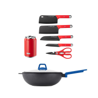 德世朗炒锅镀钛刀具套餐