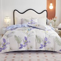 唐纳家纺-全棉四件套-云杉花叶200*230CM