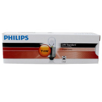 飞利浦(PHILIPS)指示灯示宽灯牌照灯T4W 24V汽车灯泡卡车货车客车拖车专用 10支装