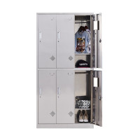 震怡不锈钢更衣柜201不锈钢6门 1800*900*420