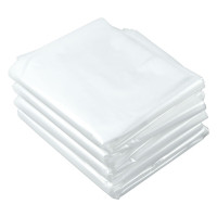 达昭智能感应垃圾桶自动开盖大容量静音脚踏设计抗菌材质pe平口袋高压薄膜袋加厚防潮收纳包装袋定做 50x60CM 100只