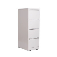 加厚收纳办公文件铁皮档案资料矮柜四斗卡箱带锁抽屉 445*620*1330mm