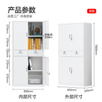 中伟(ZHONGWEI)中二抽铁门文件柜资料柜办公室资料柜钢制铁皮柜档案柜