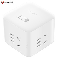 公牛 吸塑装无线大魔方插座 UEB04W 单色激光LOGO