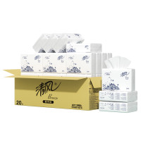 商用清风1层200张/包*1*20擦手纸(商用)
