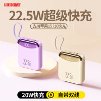 乐默 自带双线超级快充移动电源 10000毫安 22.5W