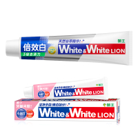 狮王(Lion)WhiteWhite小苏打牙膏120g*2+WhiteWhite倍效白牙膏极地薄荷180g*1