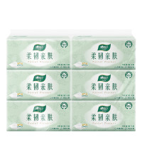 心相印 6DT100(包装)柔韧亲肤三层100抽6包塑装抽纸(6包*1提)