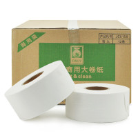 兰诗LAUTEE 酒店商用大盘纸 JC-5158 单卷600g 12卷/箱 厕所写字楼卷筒卫生纸巾